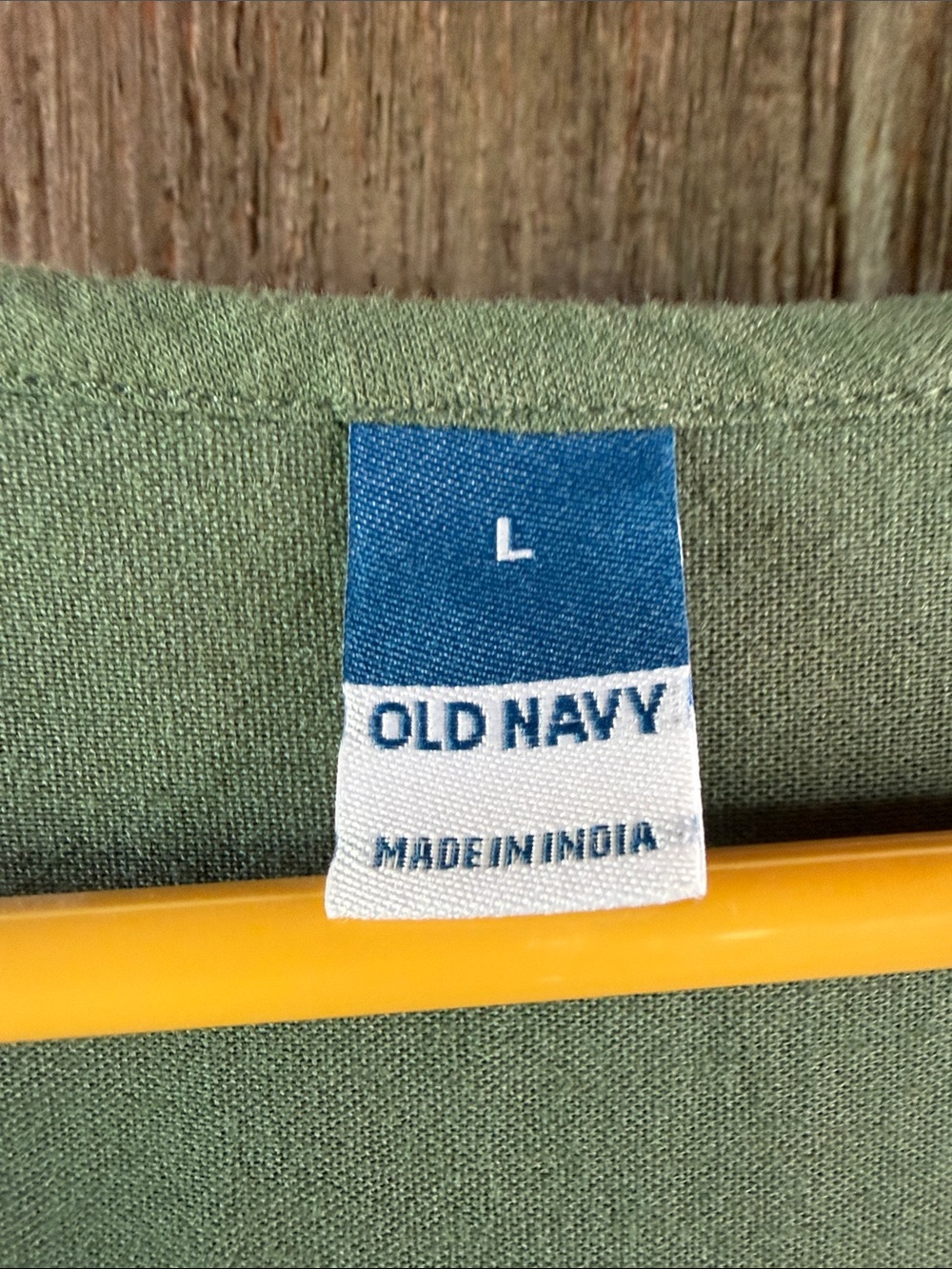 Old Navy Olive Green Eyelet Tiered Mini Dress - Picture 2 of 3